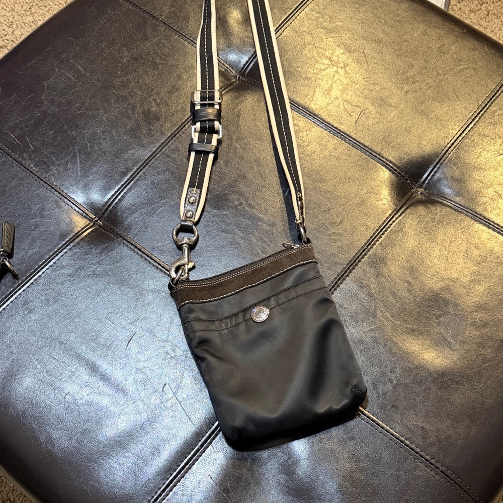 Coach Black and Brown Crossbody Bag